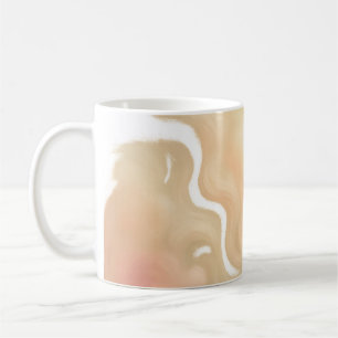Golden Cloud Whispers Abstract Coffee Mug