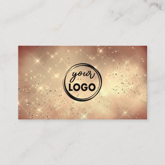 golden cloud your logo on marsala red business card (Front)