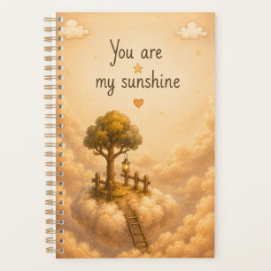 Golden Clouds Notebook Planner