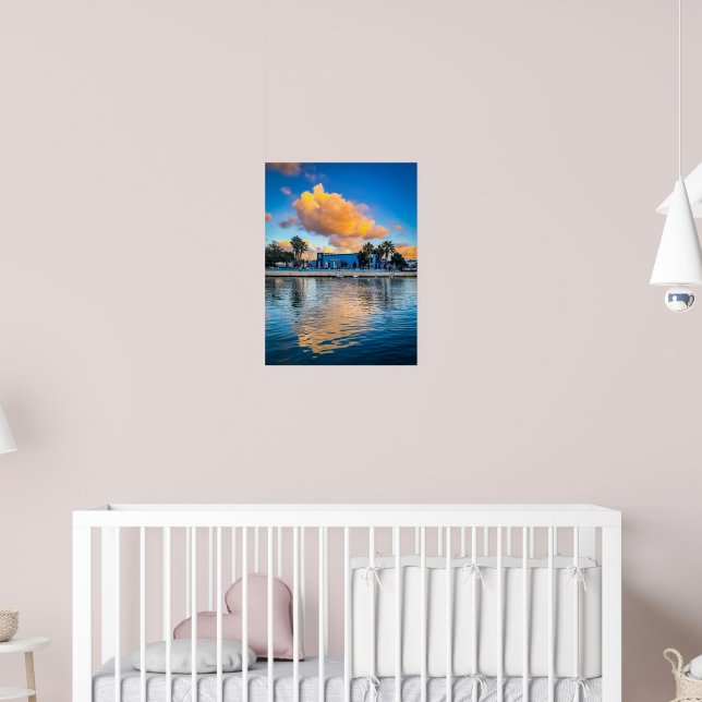 Golden Clouds over Sliema Creek: Morning at Gżira  Poster (Nursery 2)