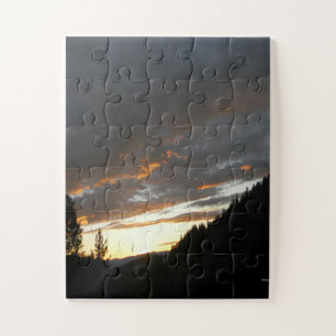 Golden Cloudy Sunset... Jigsaw Puzzle