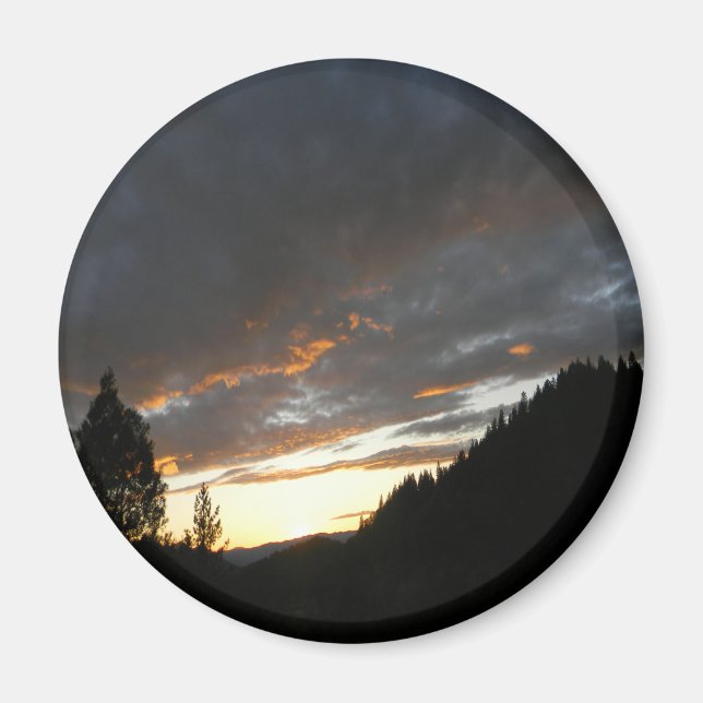 Golden Cloudy Sunset.... Magnet (Front)