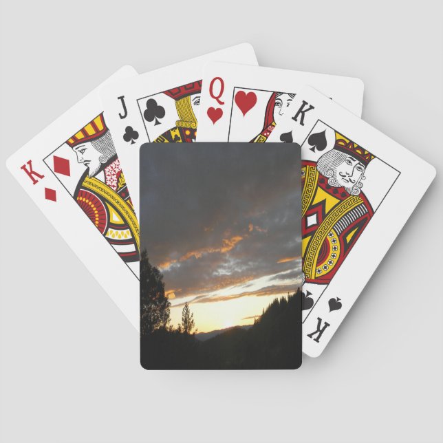 Golden Cloudy Sunset...... Playing Cards (Back)