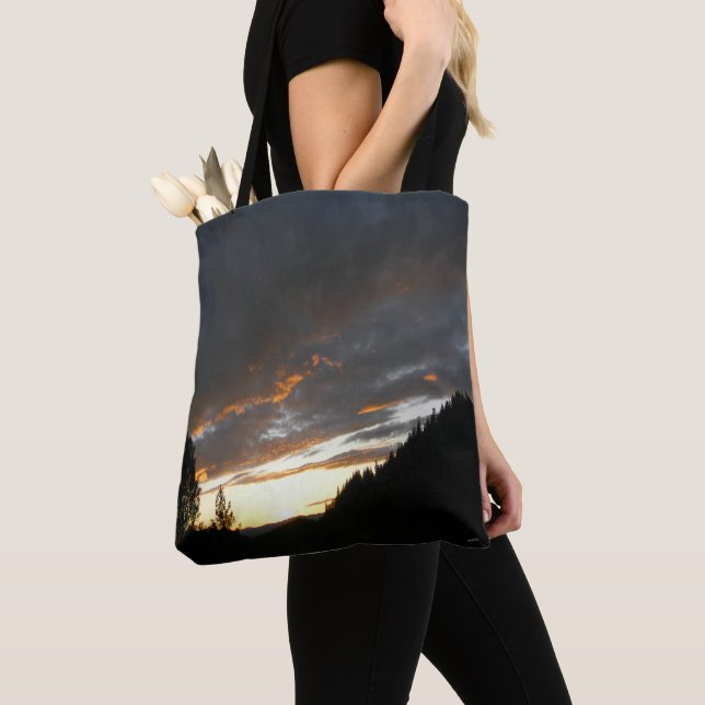 Golden Cloudy Sunset.... Tote Bag (Close Up)