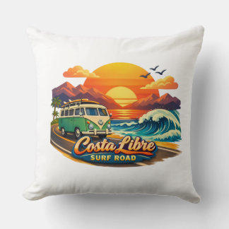 Golden Coast Surf Road Cushion
