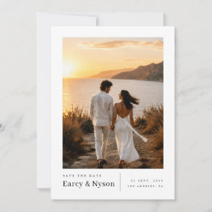 Golden Coast Wedding Photo Save The Date Card