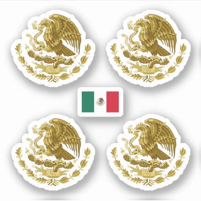 Golden coat of arms of Mexico (Front)