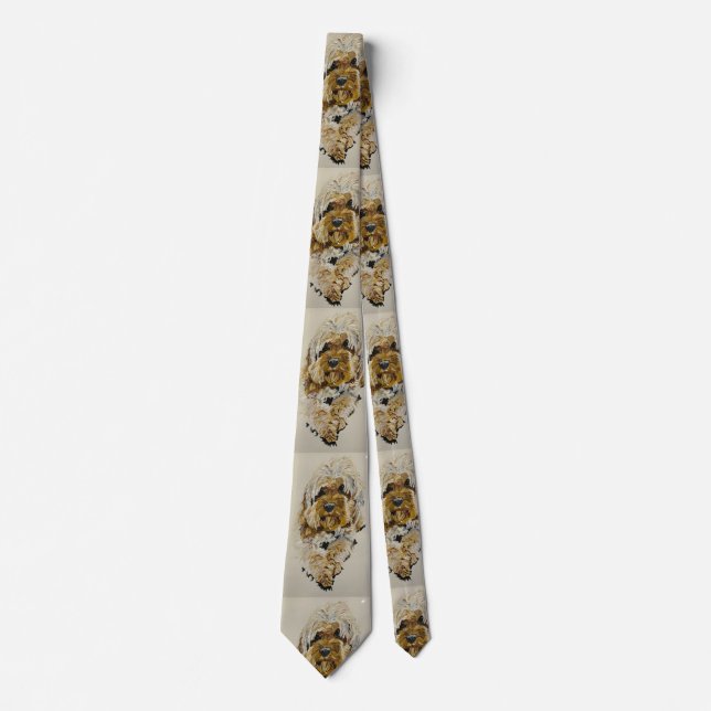 Golden Cockapoo tie (Front)