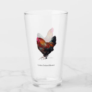 Golden Cockerel Rooster glass