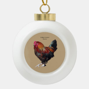 Golden Cockerel Rooster ornament