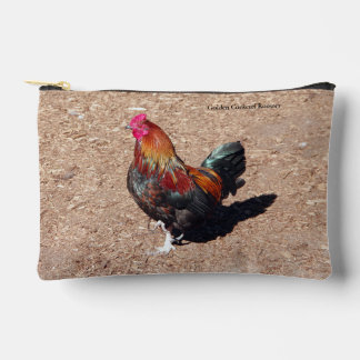 Golden Cockerel Rooster zipper bag