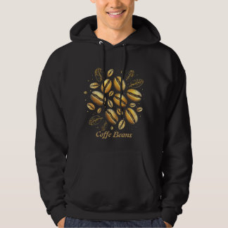 Golden Coffee Beans T-Shirt – Luxurious Black & Go Hoodie