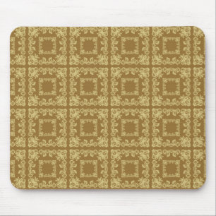 Golden Coffee Square Mouse Mat