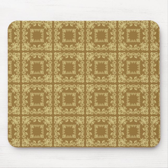 Golden Coffee Square Mouse Mat (Front)