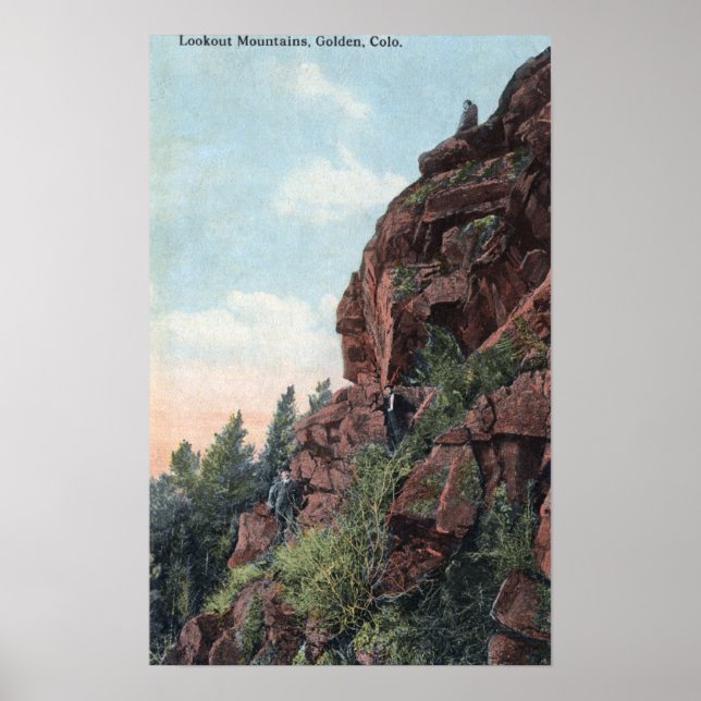Golden, Colorado - Lookout Mountains View Poster (Front)