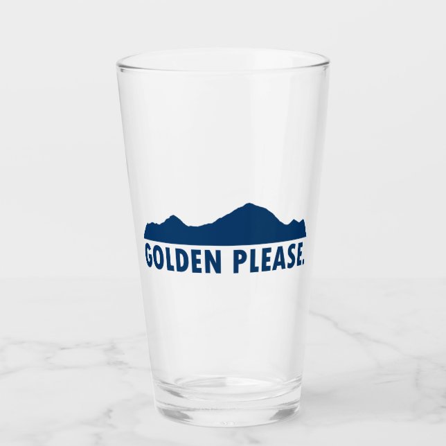Golden Colorado Please Glass (Front)