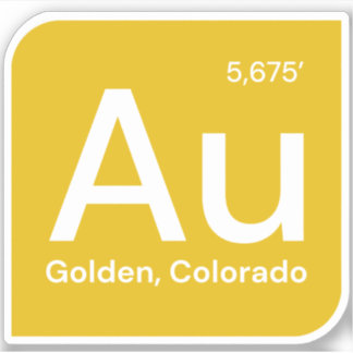 Golden, Colorado Sticker - AU Sticker 