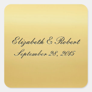 Golden Coloured Wedding Seal