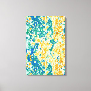Golden Colours kinetic pattern  Canvas Print
