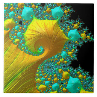 Golden Cone Ceramic Tile Design