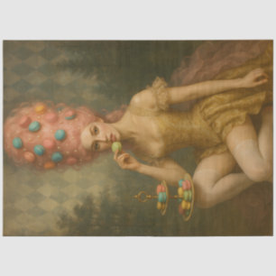 Golden Confection Muse – Macaron Rococo Decoupage Tissue Paper
