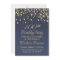 Golden confetti 100th Birthday Party Invitation