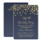 Golden confetti 90th Birthday Party Invitation