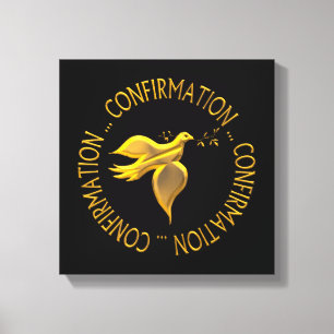 Golden Confirmation and Holy Spirit Canvas Print
