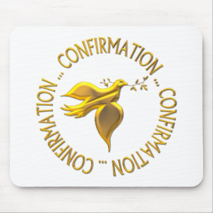 Golden Confirmation and Holy Spirit Mouse Mat