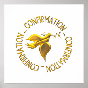 Golden Confirmation and Holy Spirit Poster
