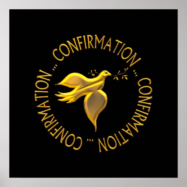 GOLDEN CONFIRMATION & HOLY SPIRIT POSTER (Front)