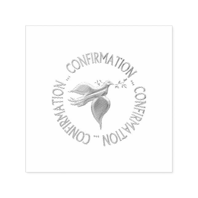 GOLDEN CONFIRMATION & HOLY SPIRIT SELF-INKING STAMP (Design)