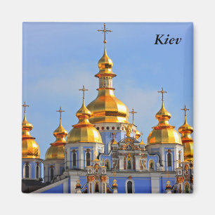 Golden copes of in cathedral in Kiev, Kiev Magnet