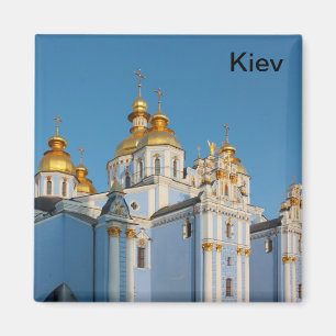 Golden copes of st. Michael in cathedral in Kiev Magnet