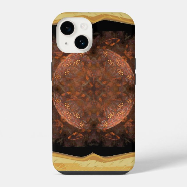 Golden Copper Shimmer  iPhone Case (Back)