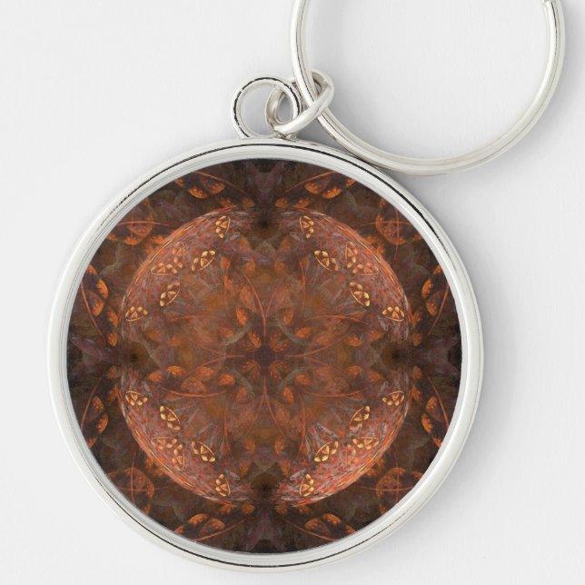 Golden Copper Shimmer Key Ring (Front)