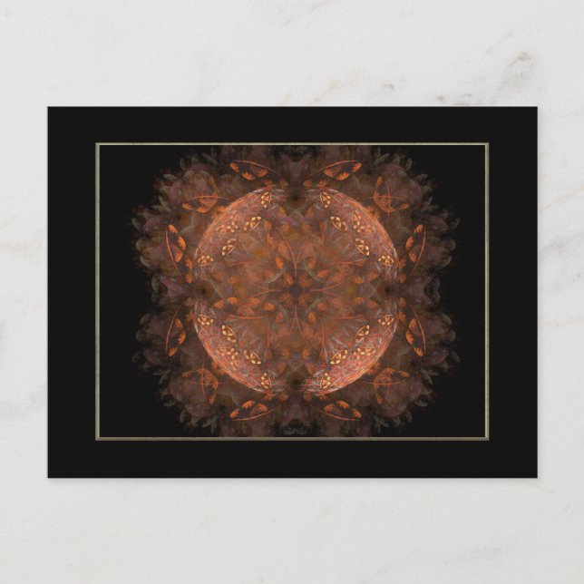 Golden Copper Shimmer Postcard (Front)