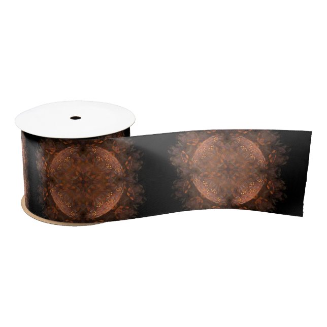 Golden Copper Shimmer Satin Ribbon (Spool)