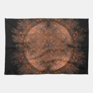 Golden Copper Shimmer Tea Towel