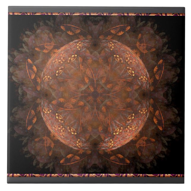 Golden Copper Shimmer Tile (Front)