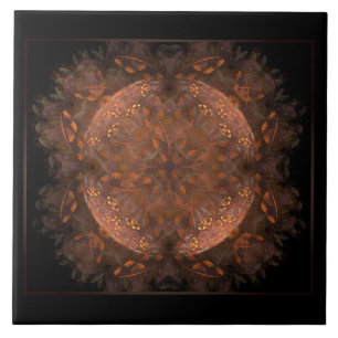 Golden Copper Shimmer Tile