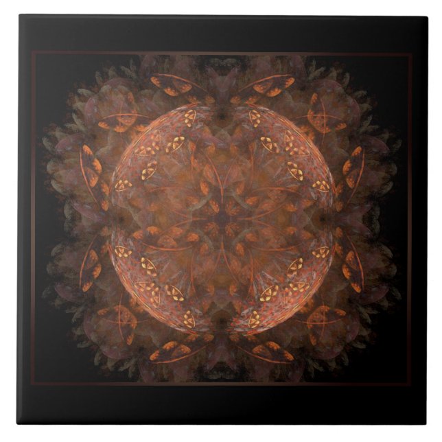 Golden Copper Shimmer Tile (Front)