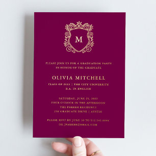 Golden Crest Elegant Wine Colour Graduation Part