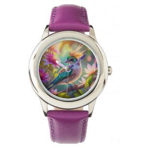 Golden Crested Green Headed Finch Fantasy Bird Watch