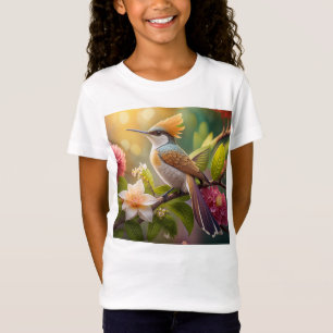 Golden Crested Honeyeater Fantasy Bird T-Shirt