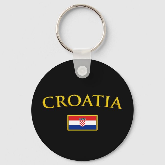 Golden Croatia Key Ring (Front)