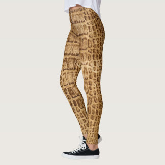 Golden Crocidile Leggings