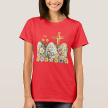 Golden Cross Decorative Easter Egg T-Shirt