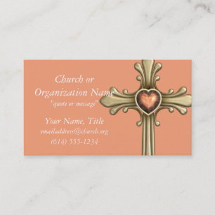 Golden Cross Jewelled D1 Business Cards