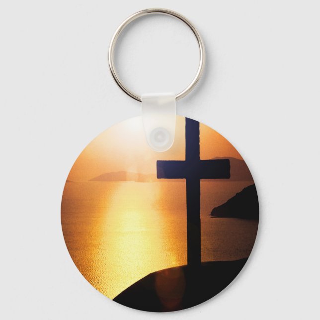 Golden Cross Key Ring (Front)